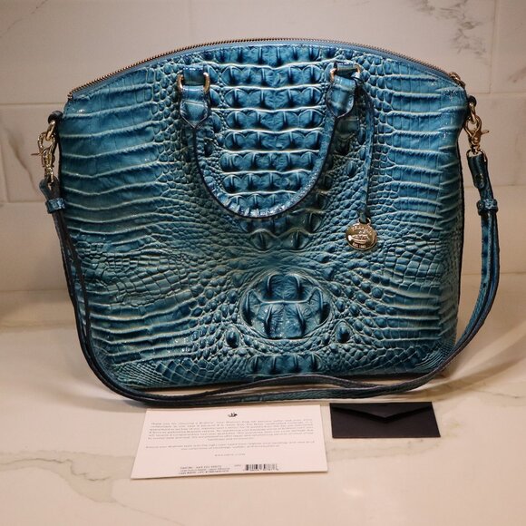 Brahmin Handbags - NWT Brahmin Large Duxbury Satchel Lagoon Melbourne with Shoulder strap